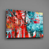 Abstract Reflection Glass Wall Art.