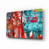 Abstract Reflection Glass Wall Art.
