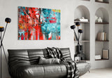 Abstract Reflection Glass Wall Art.
