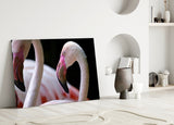 Flamingo Glass Wall Art.