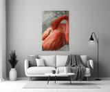 Flamingo Glass Wall Art.