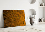 Rose Patterned Glass Wall Art.