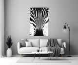 Zebra Glass Wall Art.