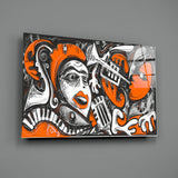 Picasso Glass Wall Art.