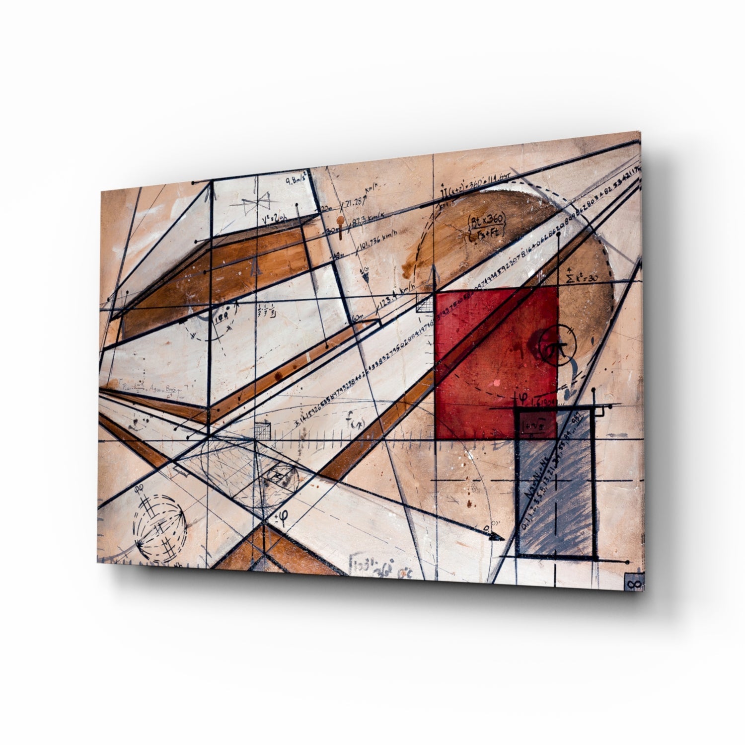 Meaningful Lines Glass Wall Art.