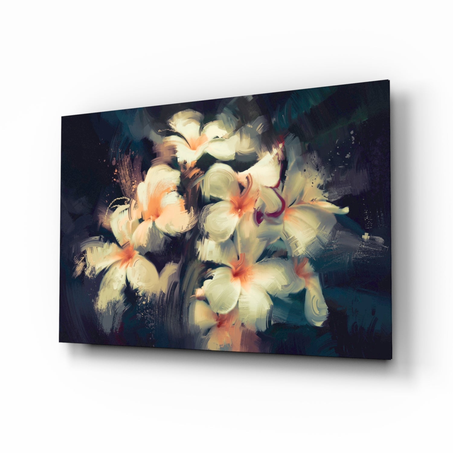 Flowers Glass Wall Art.
