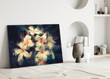 Flowers Glass Wall Art.