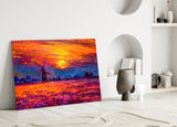 Sunset Glass Wall Art.
