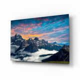 Mountains Glass Wall Art.