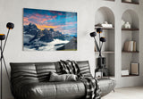 Mountains Glass Wall Art.