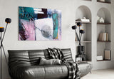Abstract Texture Glass Wall Art.