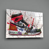 Gratifi Shoe Glass Wall Art.