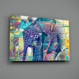 Elephant Glass Wall Art.