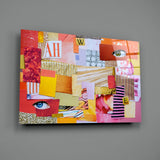 Modern Patchwork Glass Wall Art.