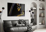 Gold Woman Glass Wall Art.