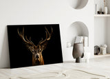 Deer Glass Wall Art.