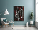 Abstract Glass Wall Art.