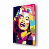 Marilyn Monroe Glass Wall Art.