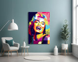 Marilyn Monroe Glass Wall Art.