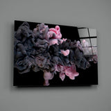 Pink Smoke Glass Wall Art.