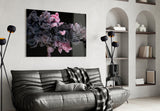 Pink Smoke Glass Wall Art.