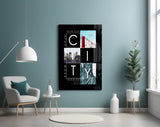 City Glass Wall Art.