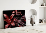 Flowers Glass Wall Art.