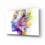 Flower Thoughts Glass Wall Art