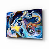 Abstract Glass Wall Art