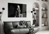 Gold Woman Glass Wall Art.