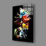 Abstract Portrait Glass Wall Art.