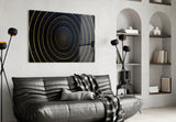 Circle Glass Wall Art.