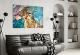 Colored Smoke Glass Wall Art.