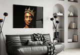 Tupac Shakur Glass Wall Art.