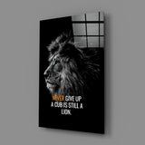 Lion Glass Wall Art.