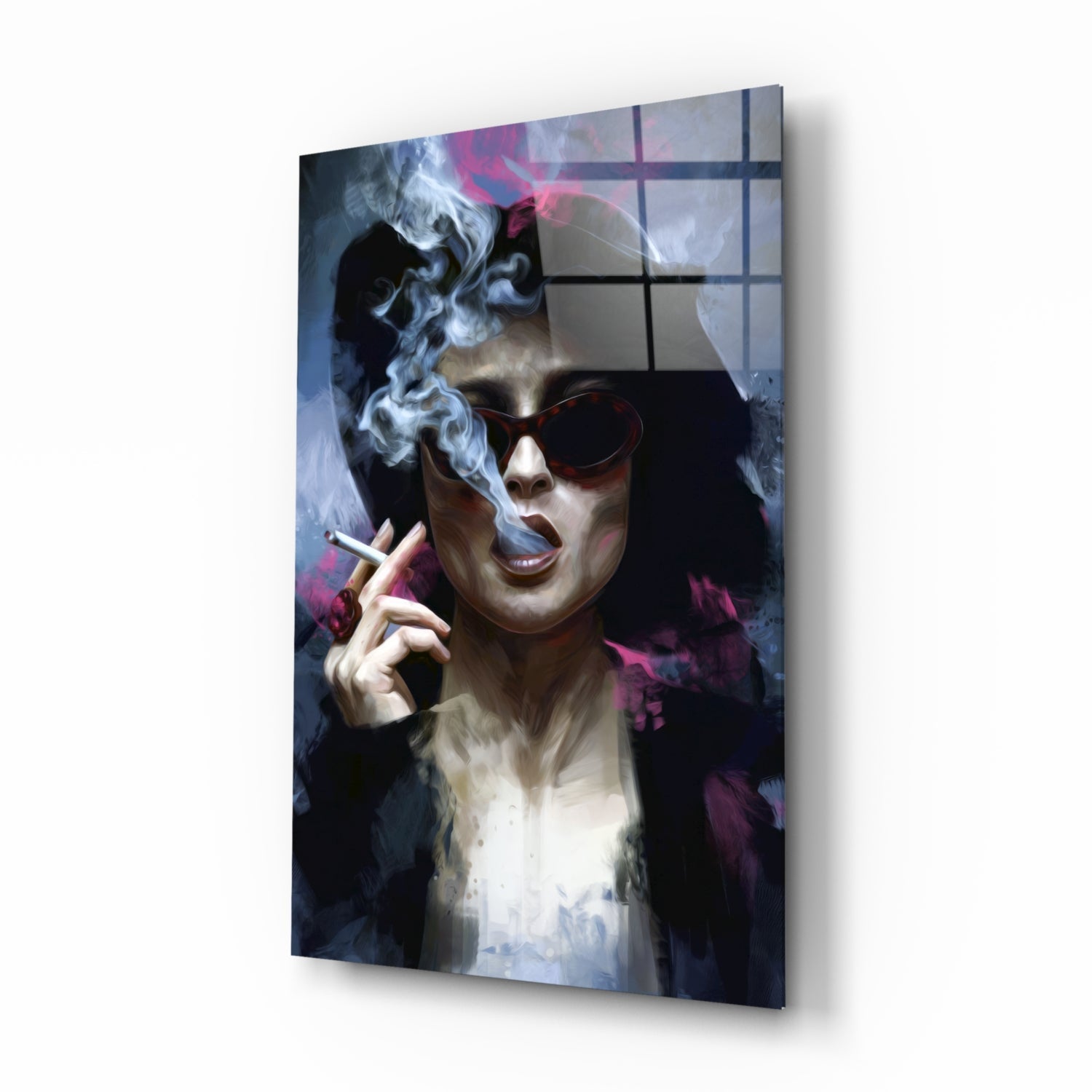 Marla Singer Glass Wall Art.
