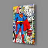 Superman Glass Wall Art.