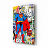 Superman Glass Wall Art.