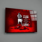 Muhammad Ali Glass Wall Art.