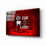 Muhammad Ali Glass Wall Art.