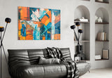 Orange Dream Glass Wall Art.
