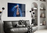 Nipsey Hussle Glass Wall Art.
