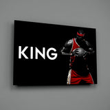 Lebron James Glass Wall Art.