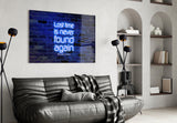 Words of Benjamin Franklin Glass Wall Art.