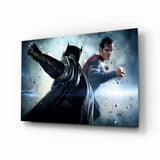 Batman vs Superman Glass Wall Art.