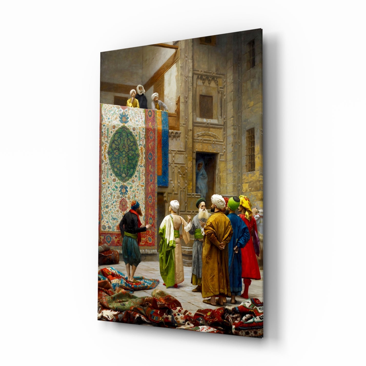 Carpet Seller Glass Wall Art.