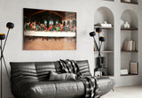 Last Supper Remastered Glass Wall Art.