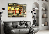 Marilyn Elvis Humphrey - Retro Gas Station Glass Wall Art.