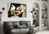 Marilyn Monroe Glass Wall Art.