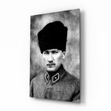 Ataturk  Glass Wall Art.
